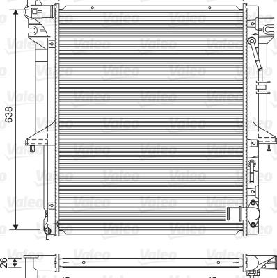 Valeo 701585 - Радіатор, охолодження двигуна autozip.com.ua