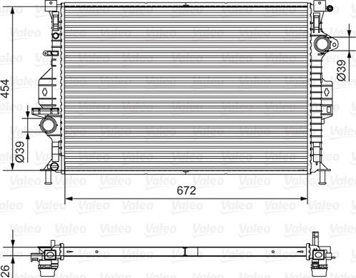 Valeo 701536 - Радіатор, охолодження двигуна autozip.com.ua