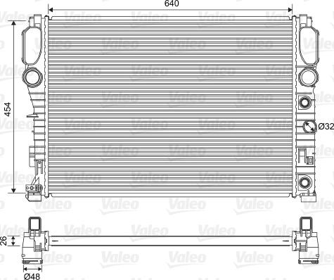 Valeo 701575 - Радіатор, охолодження двигуна autozip.com.ua