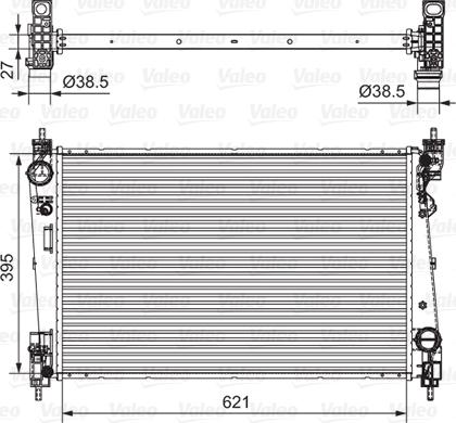 Valeo 701655 - Радіатор, охолодження двигуна autozip.com.ua