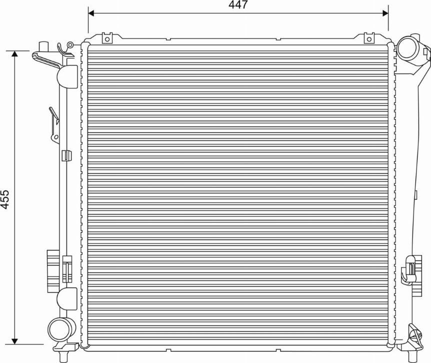 Valeo 701626 - Радіатор, охолодження двигуна autozip.com.ua