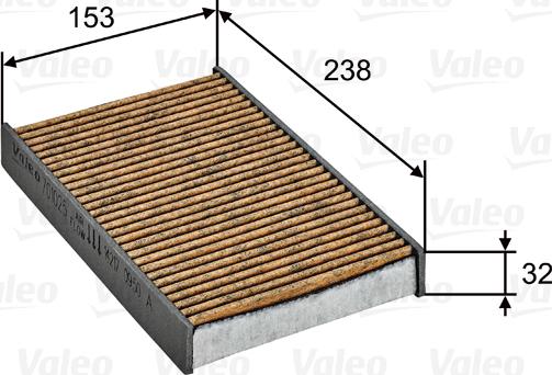 VALEO 701025 - Фільтр, повітря у внутрішній простір autozip.com.ua