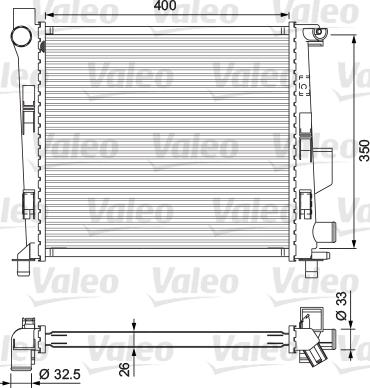 Valeo 701724 - Радіатор, охолодження двигуна autozip.com.ua