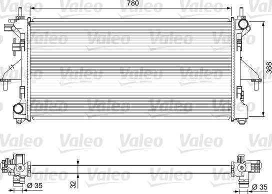 Valeo 701727 - Радіатор, охолодження двигуна autozip.com.ua