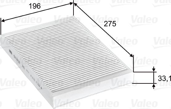 VALEO 715597 - Фільтр, повітря у внутрішній простір autozip.com.ua