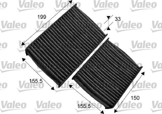VALEO 715557 - Фільтр, повітря у внутрішній простір autozip.com.ua