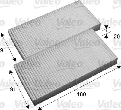 VALEO 715696 - Фільтр, повітря у внутрішній простір autozip.com.ua