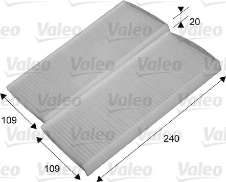 VALEO 715649 - Фільтр, повітря у внутрішній простір autozip.com.ua
