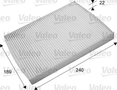 VALEO 715660 - Фільтр, повітря у внутрішній простір autozip.com.ua