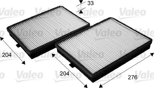 VALEO 715685 - Фільтр, повітря у внутрішній простір autozip.com.ua