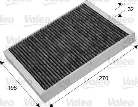 VALEO 715635 - Фільтр, повітря у внутрішній простір autozip.com.ua