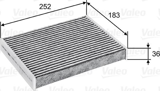 Valeo 715802 - Фільтр, повітря у внутрішній простір autozip.com.ua