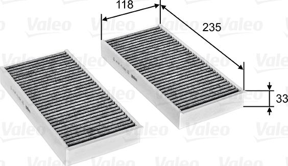 VALEO 715811 - Фільтр, повітря у внутрішній простір autozip.com.ua
