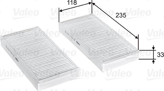 VALEO 715812 - Фільтр, повітря у внутрішній простір autozip.com.ua