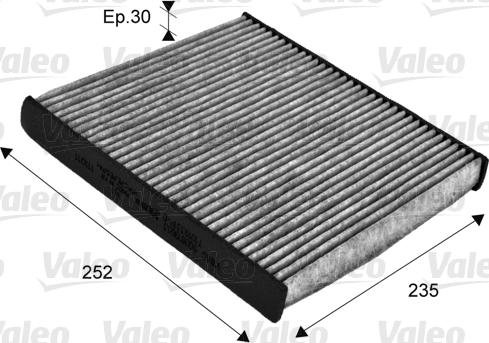 VALEO 715720 - Фільтр, повітря у внутрішній простір autozip.com.ua