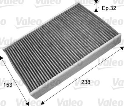 VALEO 715722 - Фільтр, повітря у внутрішній простір autozip.com.ua