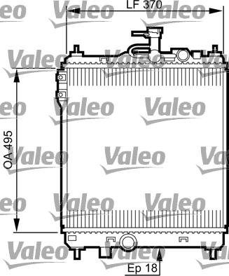 Valeo 734914 - Радіатор, охолодження двигуна autozip.com.ua