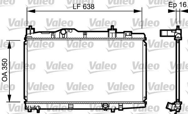 Valeo 734916 - Радіатор, охолодження двигуна autozip.com.ua