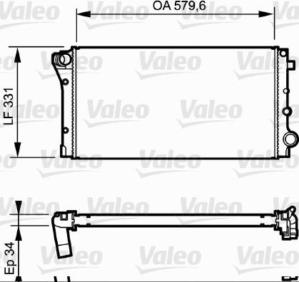 Valeo 734932 - Радіатор, охолодження двигуна autozip.com.ua