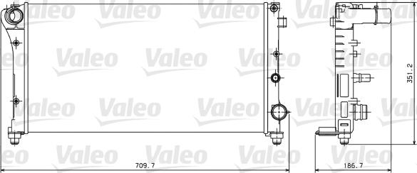 Valeo 734924 - Радіатор, охолодження двигуна autozip.com.ua