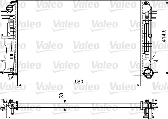 Valeo 734926 - Радіатор, охолодження двигуна autozip.com.ua