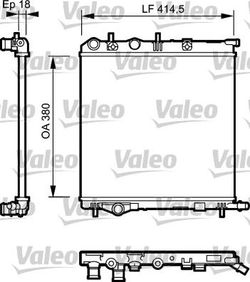 Valeo 734921 - Радіатор, охолодження двигуна autozip.com.ua