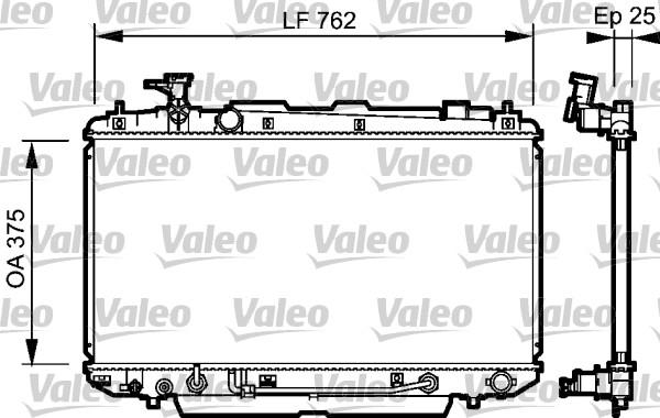 Valeo 734493 - Радіатор, охолодження двигуна autozip.com.ua