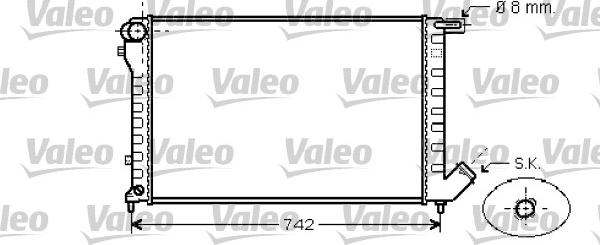 Valeo 734456 - Радіатор, охолодження двигуна autozip.com.ua