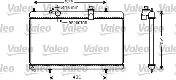 Valeo 734452 - Радіатор, охолодження двигуна autozip.com.ua