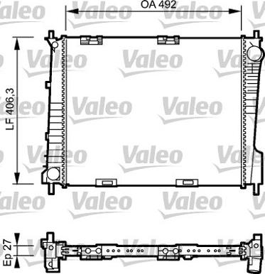 Valeo 734462 - Радіатор, охолодження двигуна autozip.com.ua