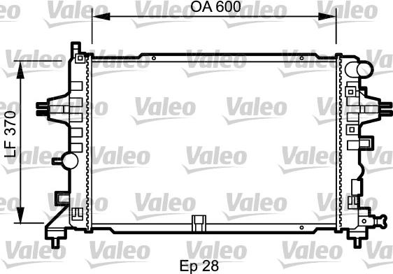 Valeo 734432 - Радіатор, охолодження двигуна autozip.com.ua