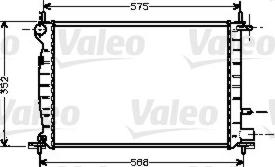 Valeo 734543 - Радіатор, охолодження двигуна autozip.com.ua