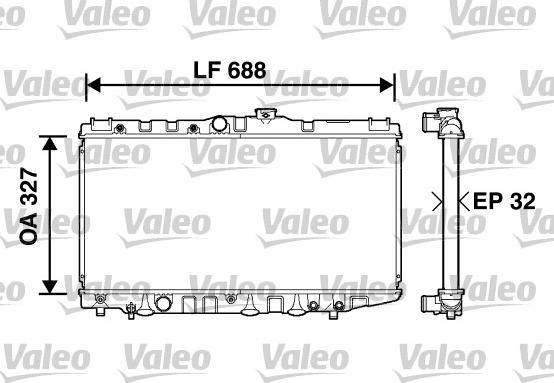 Valeo 734558 - Радіатор, охолодження двигуна autozip.com.ua