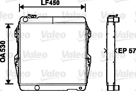 Valeo 734515 - Радіатор, охолодження двигуна autozip.com.ua