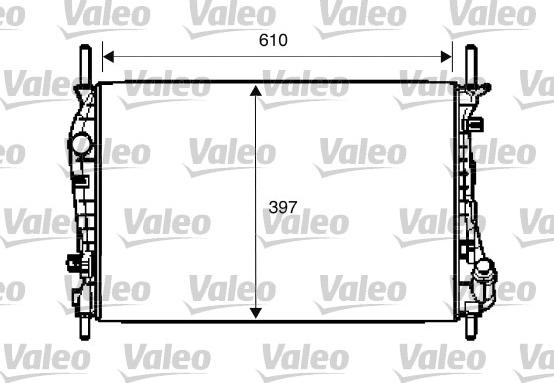 Valeo 734696 - Радіатор, охолодження двигуна autozip.com.ua