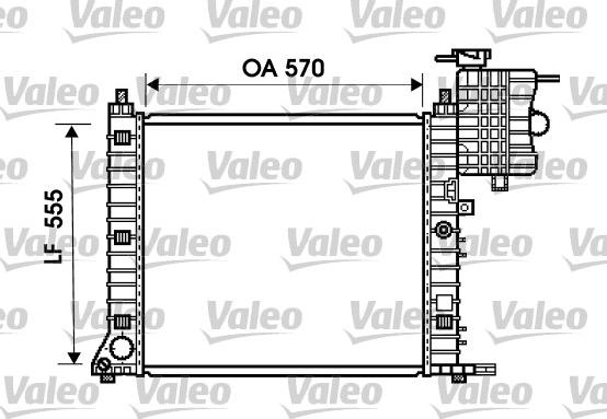 Valeo 734674 - Радіатор, охолодження двигуна autozip.com.ua