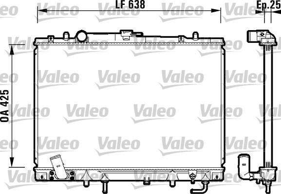 Valeo 734144 - Радіатор, охолодження двигуна autozip.com.ua