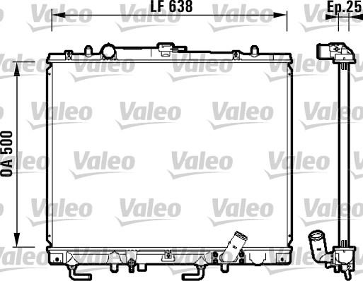 Valeo 734143 - Радіатор, охолодження двигуна autozip.com.ua