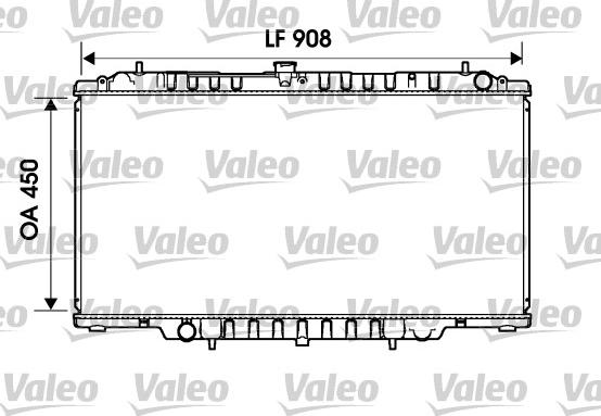 Valeo 734153 - Радіатор, охолодження двигуна autozip.com.ua