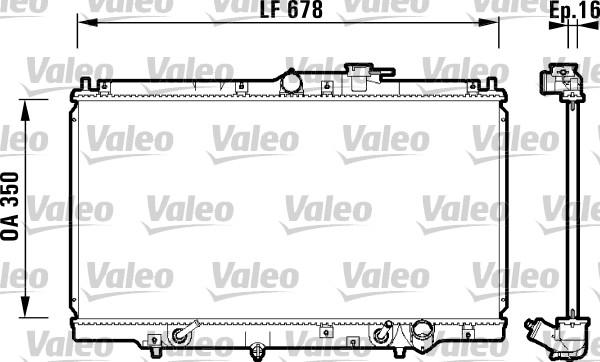 Valeo 734109 - Радіатор, охолодження двигуна autozip.com.ua