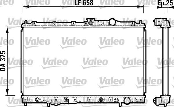 Valeo 734132 - Радіатор, охолодження двигуна autozip.com.ua