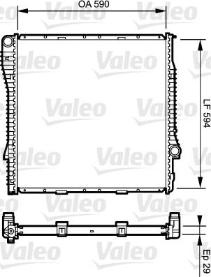 Valeo 734895 - Радіатор, охолодження двигуна autozip.com.ua