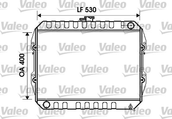 Valeo 734846 - Радіатор, охолодження двигуна autozip.com.ua