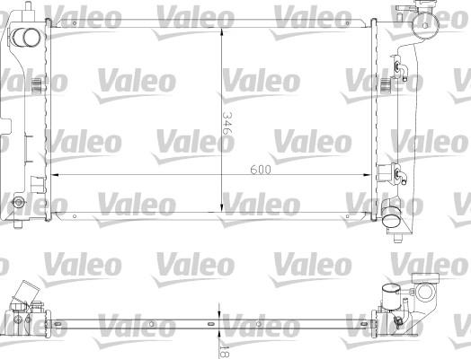 Valeo 734851 - Радіатор, охолодження двигуна autozip.com.ua