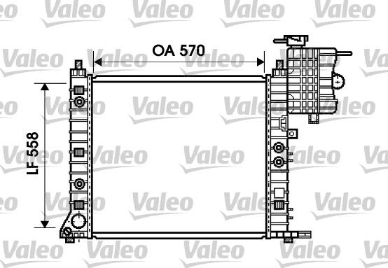 Valeo 734806 - Радіатор, охолодження двигуна autozip.com.ua