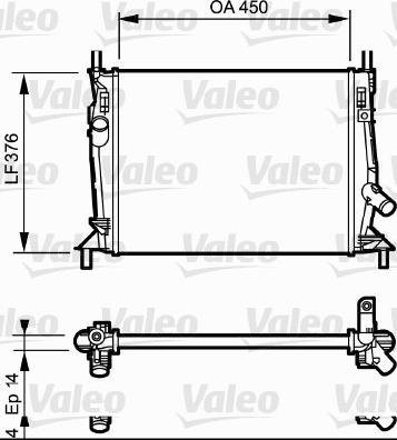 Valeo 734319 - Радіатор, охолодження двигуна autozip.com.ua