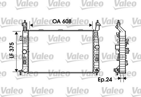 Valeo 734384 - Радіатор, охолодження двигуна autozip.com.ua