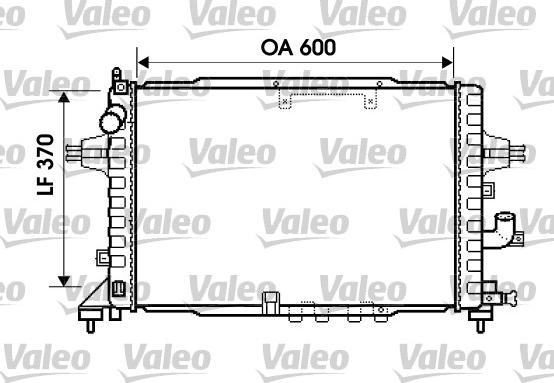 Valeo 734383 - Радіатор, охолодження двигуна autozip.com.ua