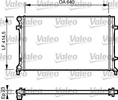 VALEO 734332 - Радіатор, охолодження двигуна autozip.com.ua
