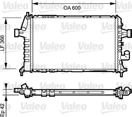 Valeo 734322 - Радіатор, охолодження двигуна autozip.com.ua